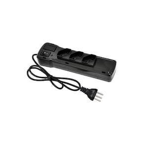 Filtro De Linha Plastico Preto - Fiolux 3 Tomadas