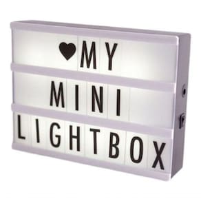 Luminaria Painel Letreiro Light Box A5 96 Letras-números