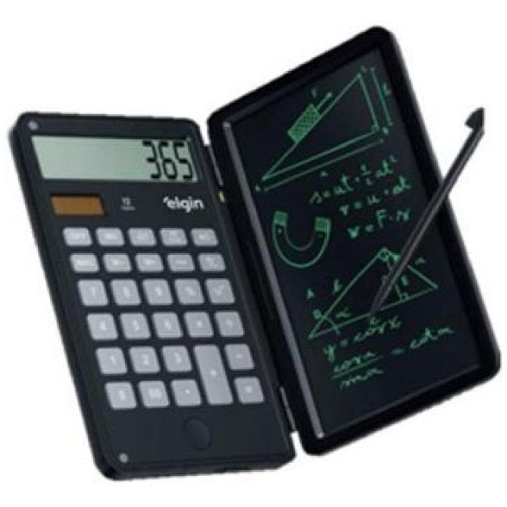 Calculadora De Mesa Com Tela Para Anotação Preta - Elgin