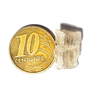 01 Escapolita Branca Marialita Pedra Natural 4 a 6ct