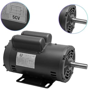Motor Elétrico Monofásico 5Cv Serra Compressor Bomba Bivolt