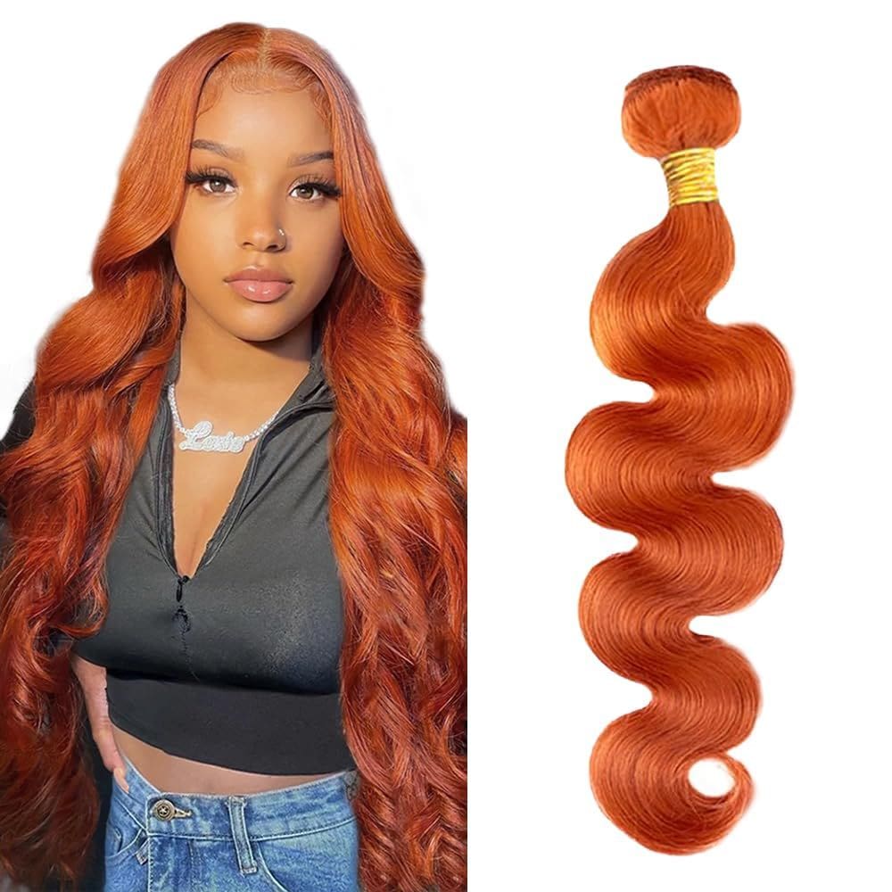 Extensões de cabelo AuokMar Ginger Body Wave 26" 8A Virgin Hair