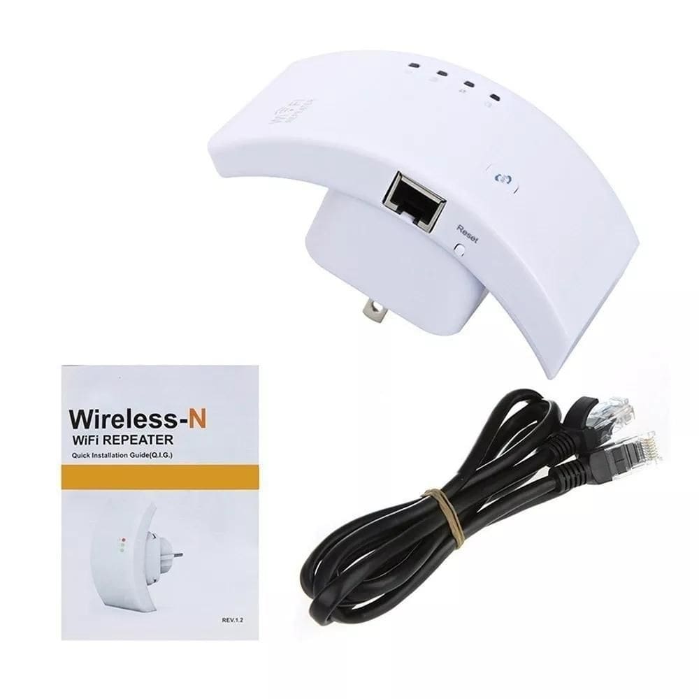 Repetidor Amplificador Melhora Sinal Wifi 300mbps Botao Wps