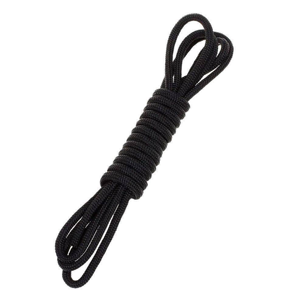 Corda 4mm 20 Metro Preta Polipropileno Náutica Carga Camping