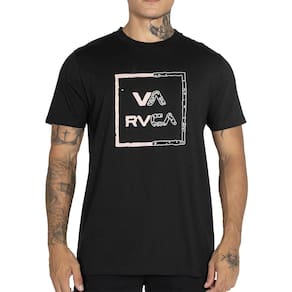 Camiseta RVCA VA All The Way Worn WT25 Masculina Preto