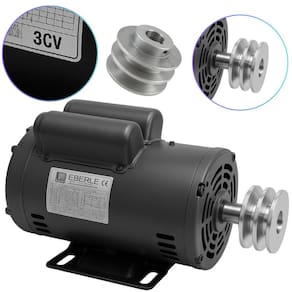 Motor Elétrico Monofásico 3Cv Alta Rotação 110/220V Polia