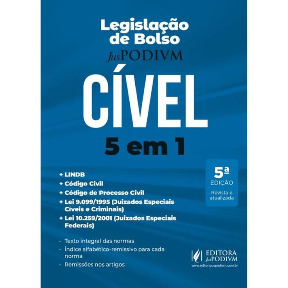 Legislação De Bolso Cível 5 Em 1 - 2025