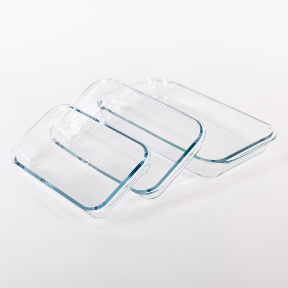 Conjunto Travessas Retangular Assadeiras Lasanheira 3 peças