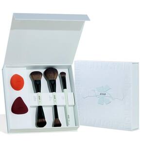 Conjunto de pincéis de maquiagem Jessup T510 com esponja de maquiagem, 3 unidades