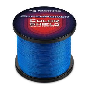 Linha de pesca KastKing Superpower ColorShield Blue 40LB 1000Y
