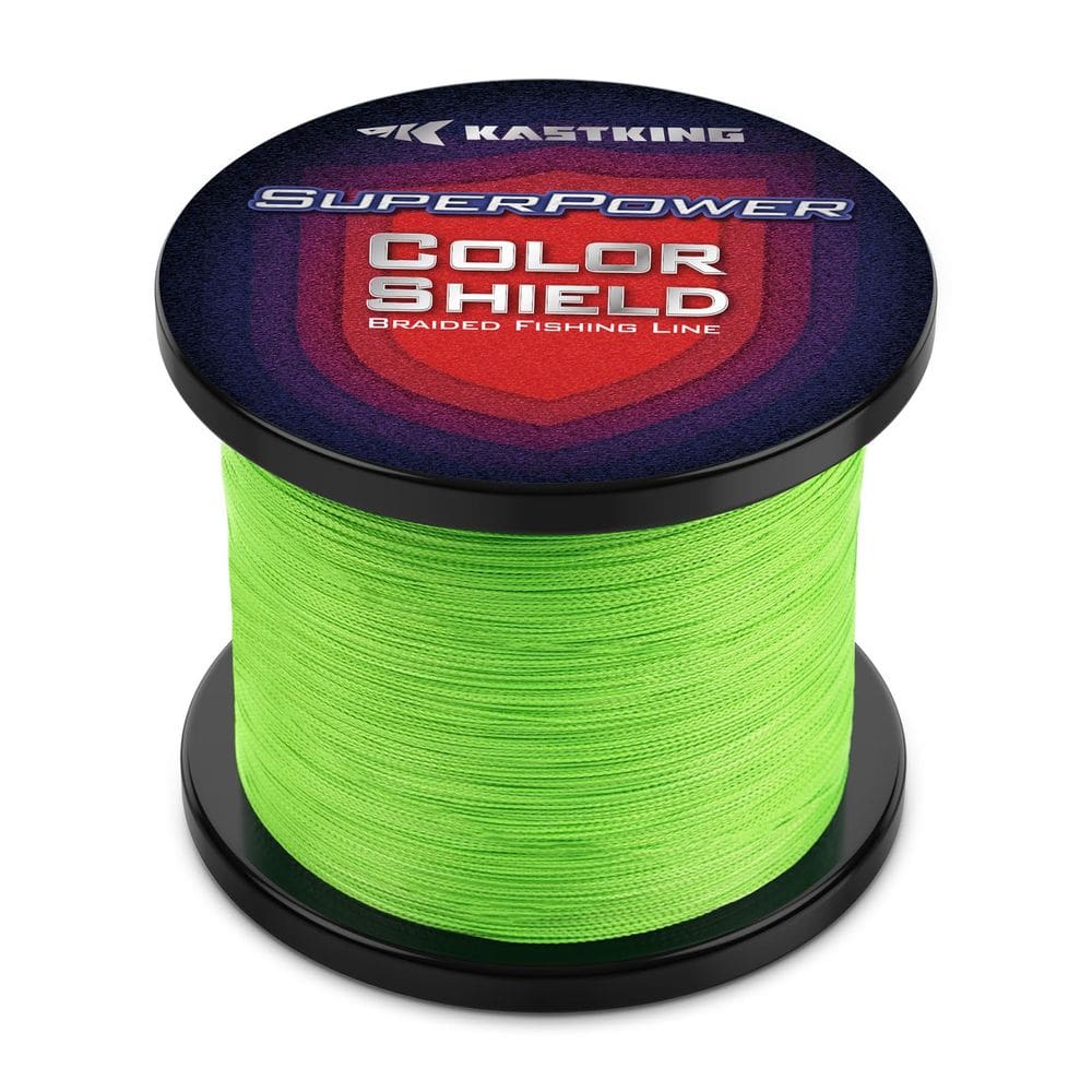 Linha de pesca KastKing Superpower ColorShield Neon Green 50 libras