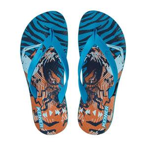 Chinelo Kenner Summer Tattoo Masculino - Azul e Laranja