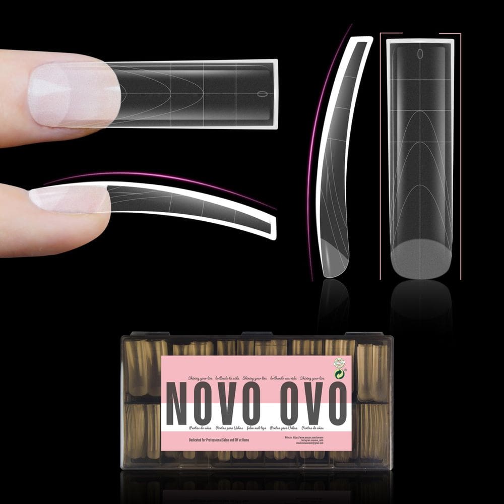 Gel natural ligeiramente curvo para unhas postiças NOVO OVO XXL x240