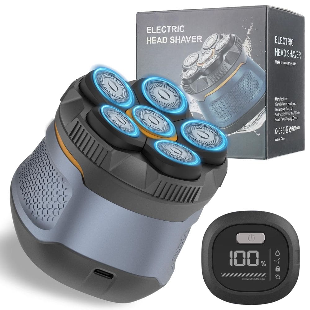 Barbeador elétrico magnético Head Shaver Karrte 6D IPX6 à prova d`água