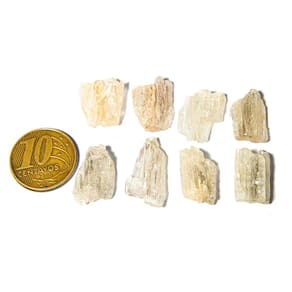 05 Escapolita Branca Marialita Pedra Natural 6 a 8ct
