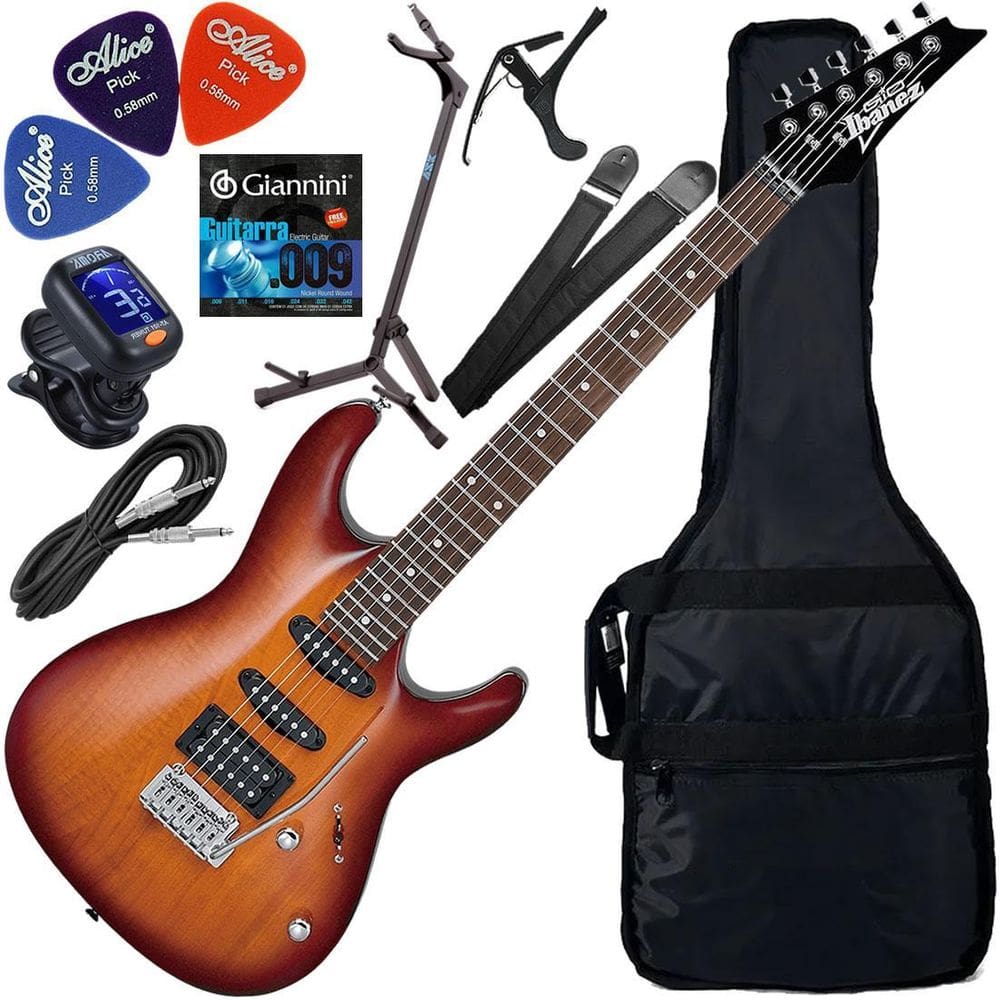 Kit Guitarra Ibanez Gio Gsa60 Hss Brown Sunburst Bs Gx02