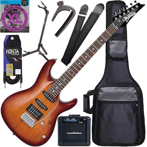 Kit Guitarra Ibanez Gio Gsa60 Hss Brown Sunburst Bs Gx04
