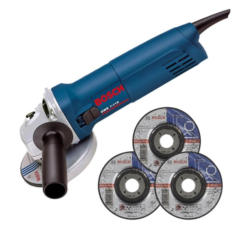 Esmerilhadeira Angular Bosch GWS 6115 4.1/2 670W 110V