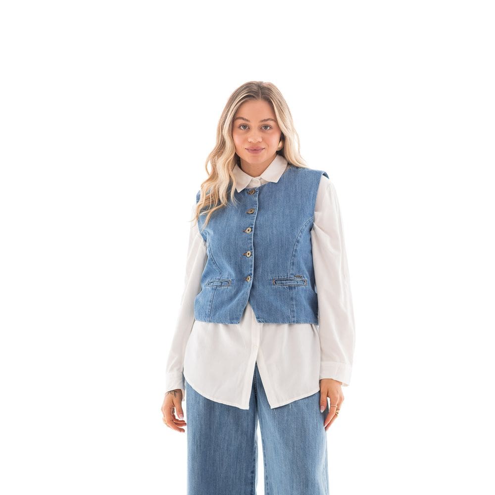 Colete Jeans Feminino Arauto Premium Denim