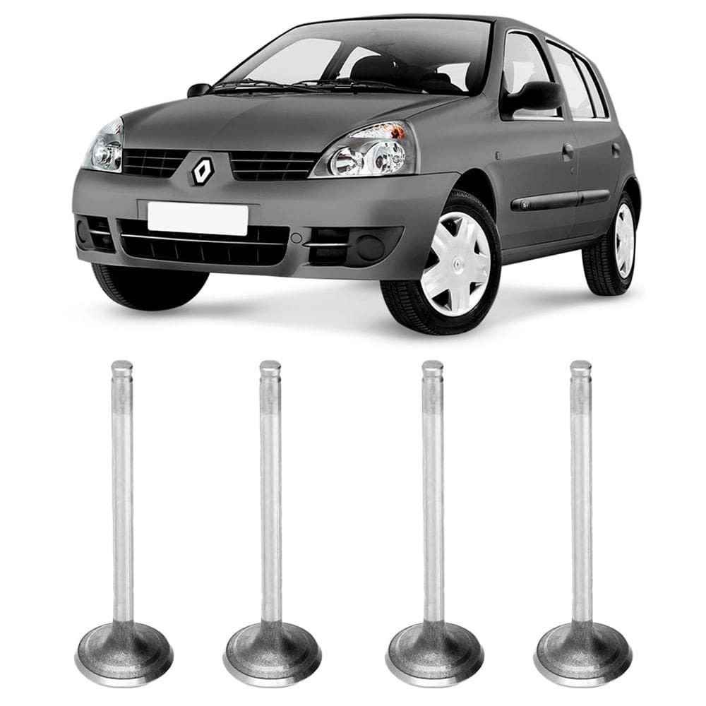Jogo 4 Válvula Adimissão Clio Logan Megane 99 A 2011 Eaton