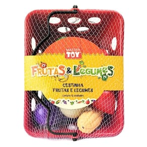 Brinquedo Infantil Cestinha Frutas E Legumes