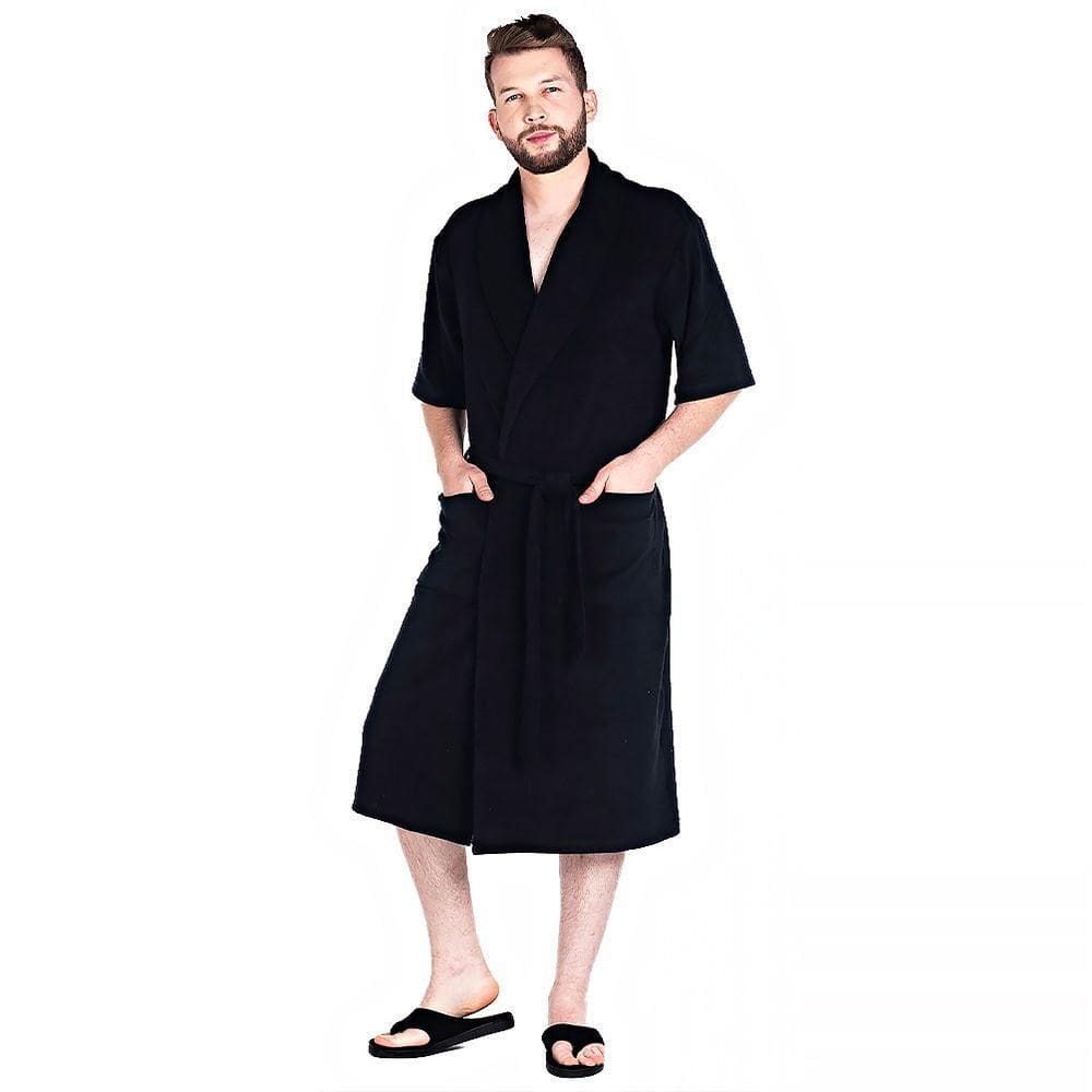 Roupão Masculino Vairelli Atoalhado Henrique Cor Preto 10 Tamanho M