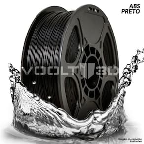 Filamento Impressão 3D Voolt Abs Preto 1Kg