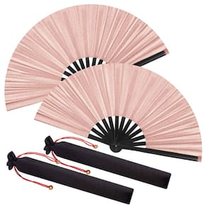 Ventiladores de seda dobráveis para mãos Maitys Chinese Tai Ji Fan 34x63,5 cm