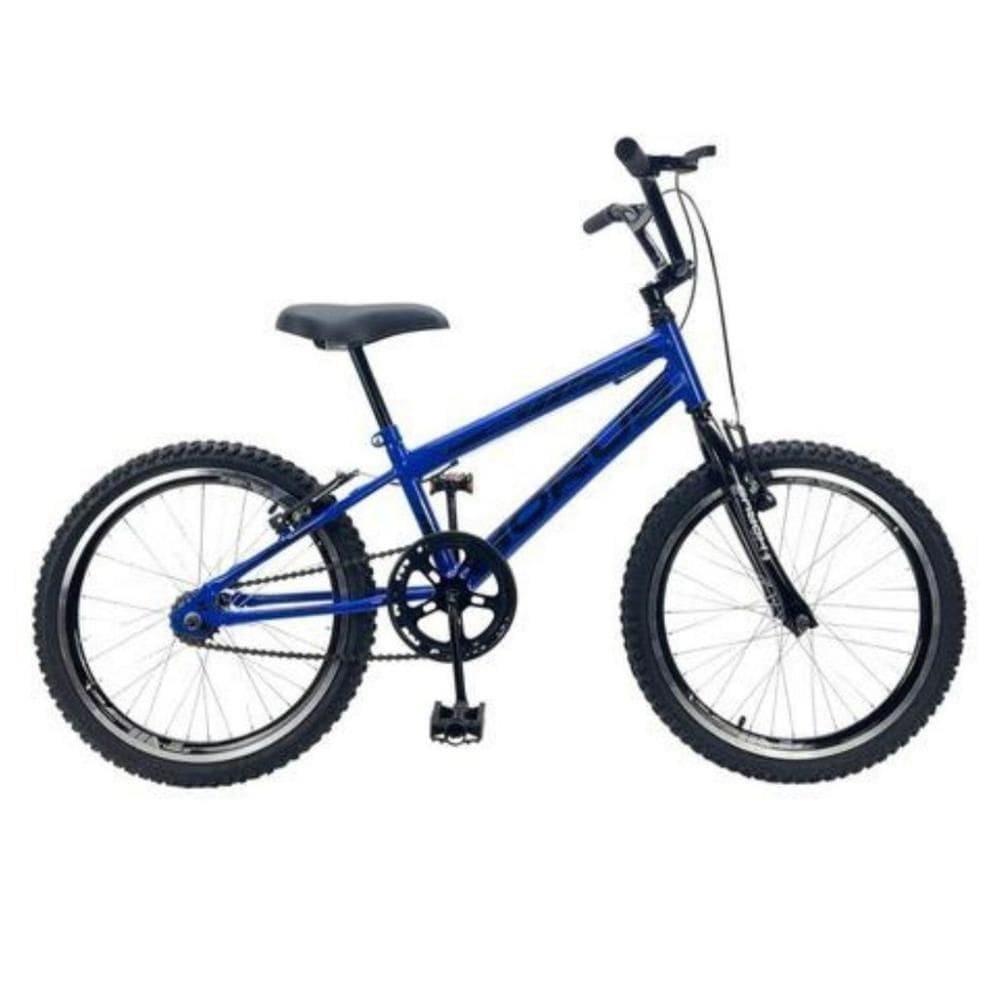 Bicicleta Infantil Aro 20 Mtb Force + Rodinha Lateral Azul