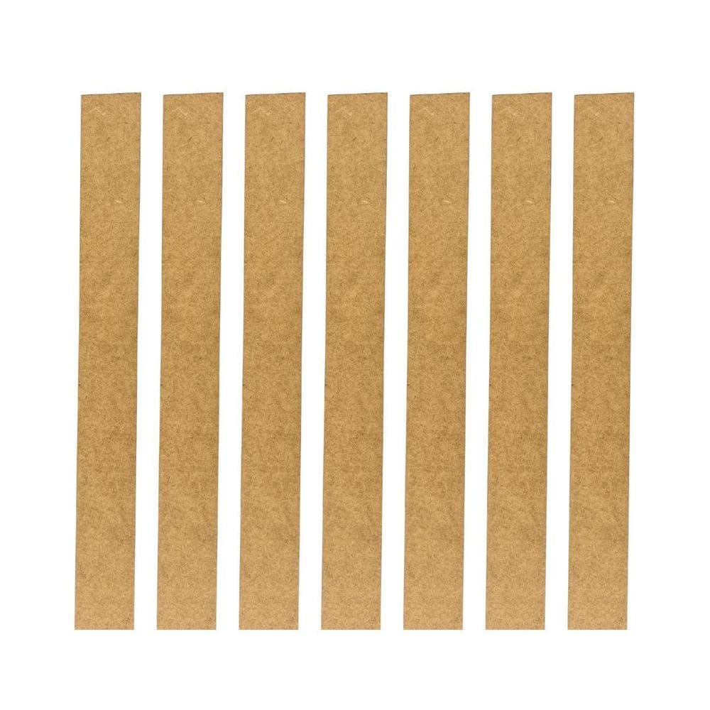 Kit 25 Shiplap Mdf Cru 15X119Cm Painel Ripado Decoraçao 3Mm