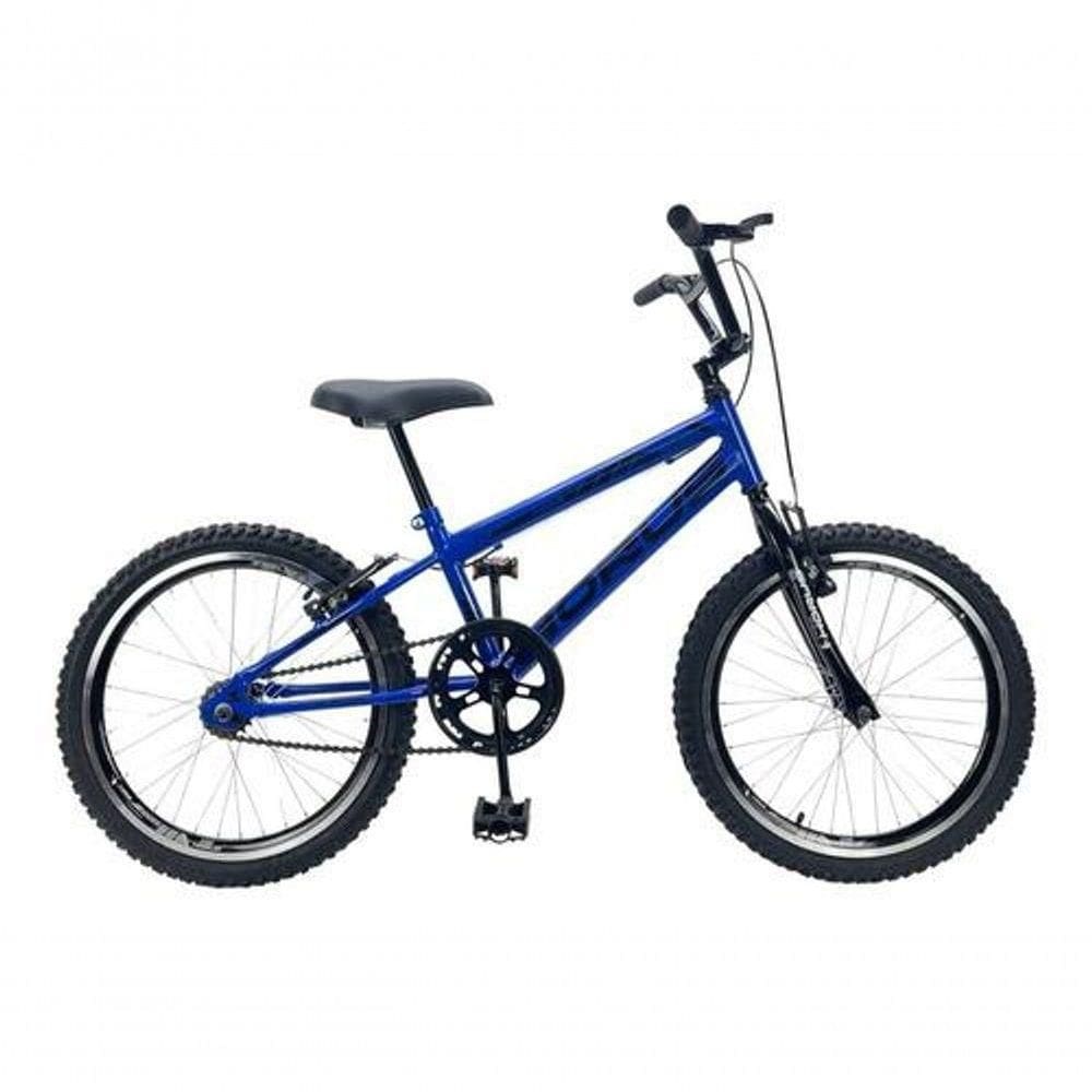 Bicicleta Infantil Aro 20 Bmx + Rodinha Lateral Azul