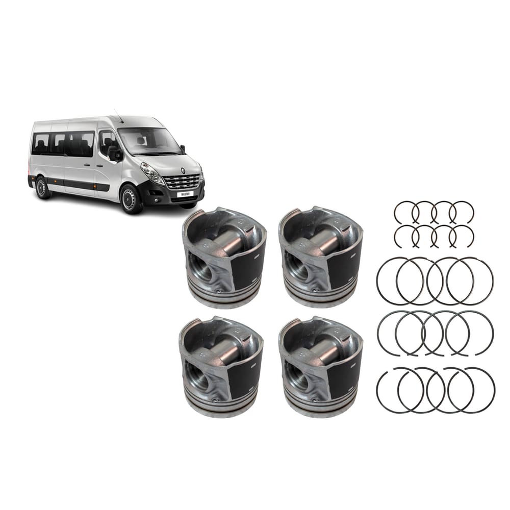 Pistao Motor Master 2.3 (Std) (C/ Aneis) (2014/...) (Mahle)