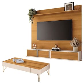 Home Suspenso Max e Mesa Cadenza Cinamomo Off White - HB Móveis