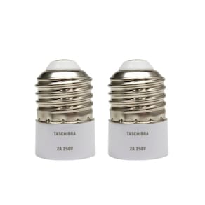 Soquete Adaptador Taschibra De Lâmpada E27 Para E14 Kit 2 Pç