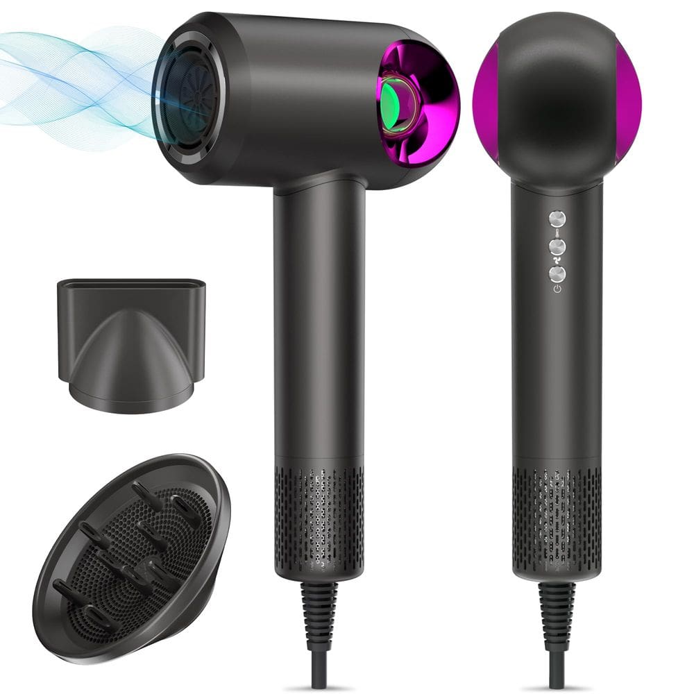 Secador de cabelo Vatsekui 16000 RPM Brushless Motor Ionic Purple
