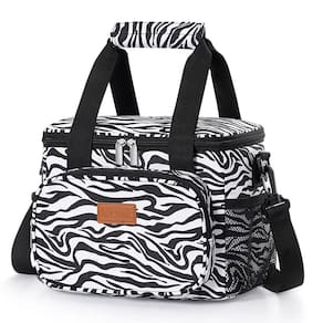 Lancheira Lifewit Large Isolated Cooler 8,5 L Zebra Stripes