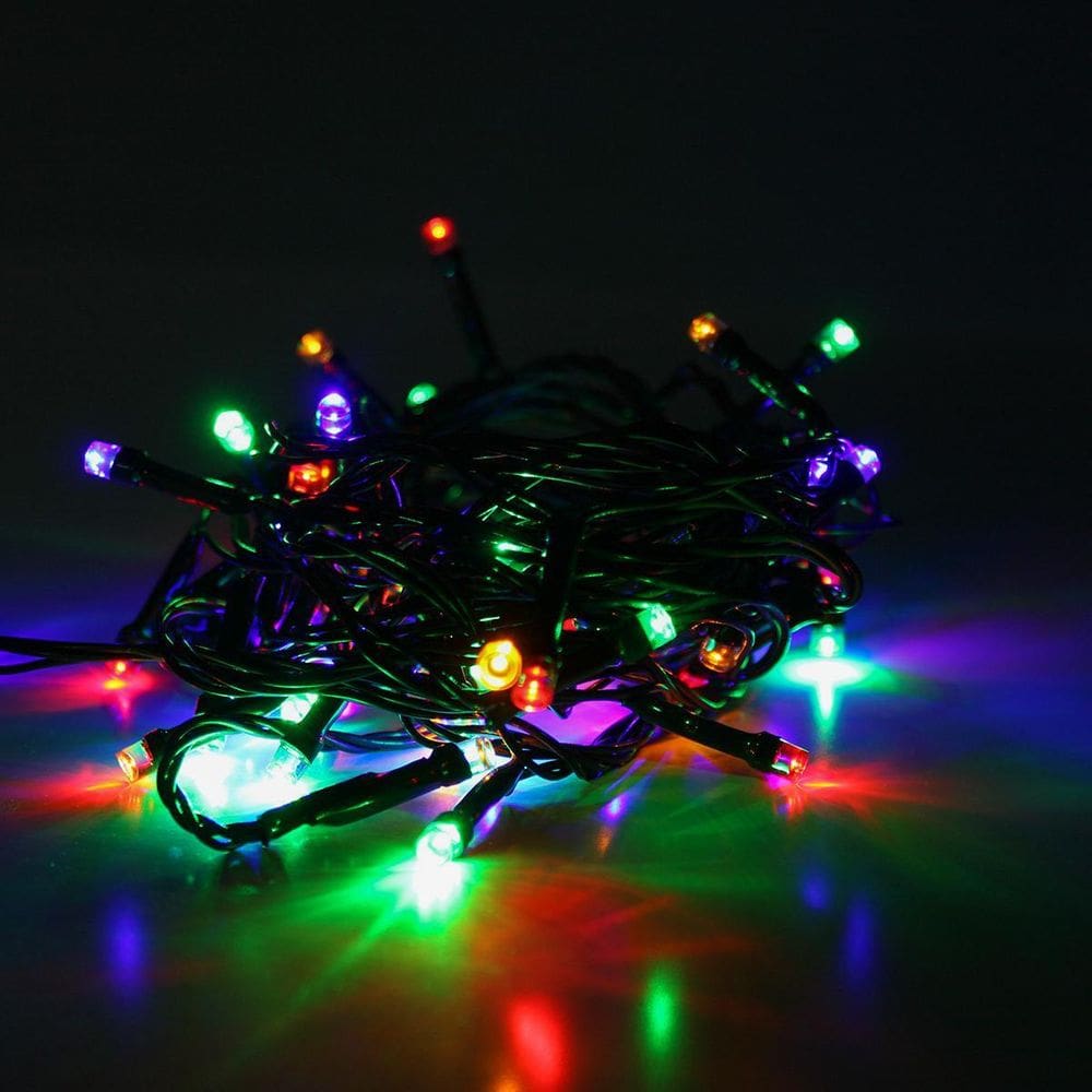 Cordão 50 Lampadas Led Formato Pequena Gota 5 Metros Fio