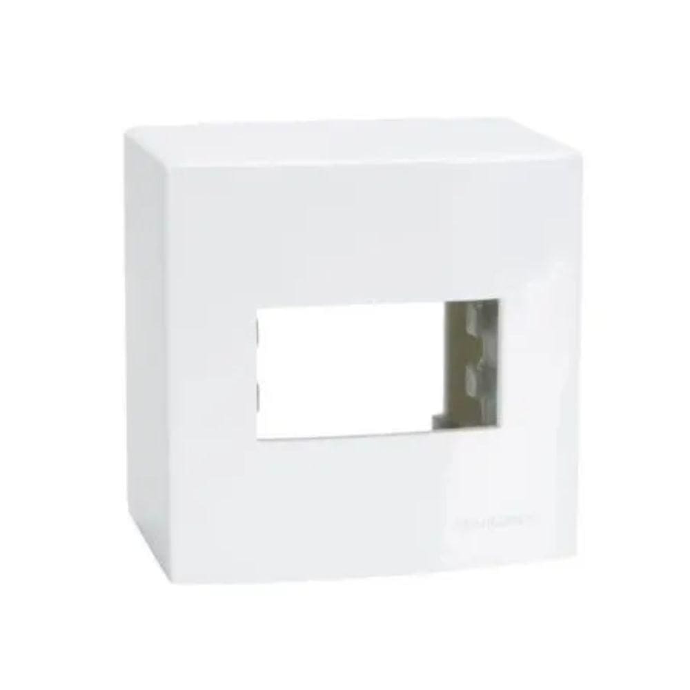 Caixa Sobrepor 1 Posto Branco Sleek Margirius 18643