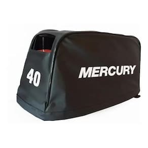 Capa Courino p/ Motor De Popa Mercury 40HP - Preto