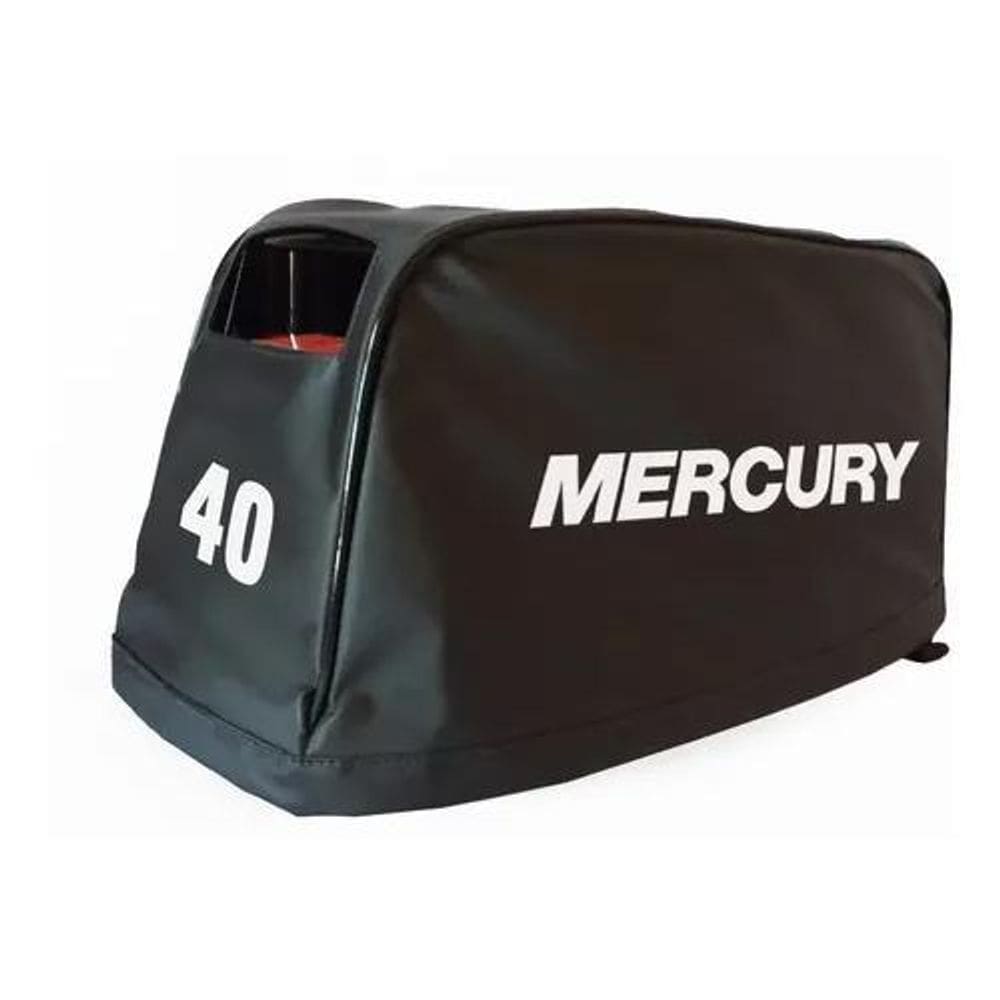 Capa Courino p/ Motor De Popa Mercury 40HP - Preto