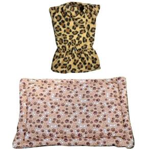 Kit Cães E Gatos - Colchonete M E Vestido De Inverno Gg
