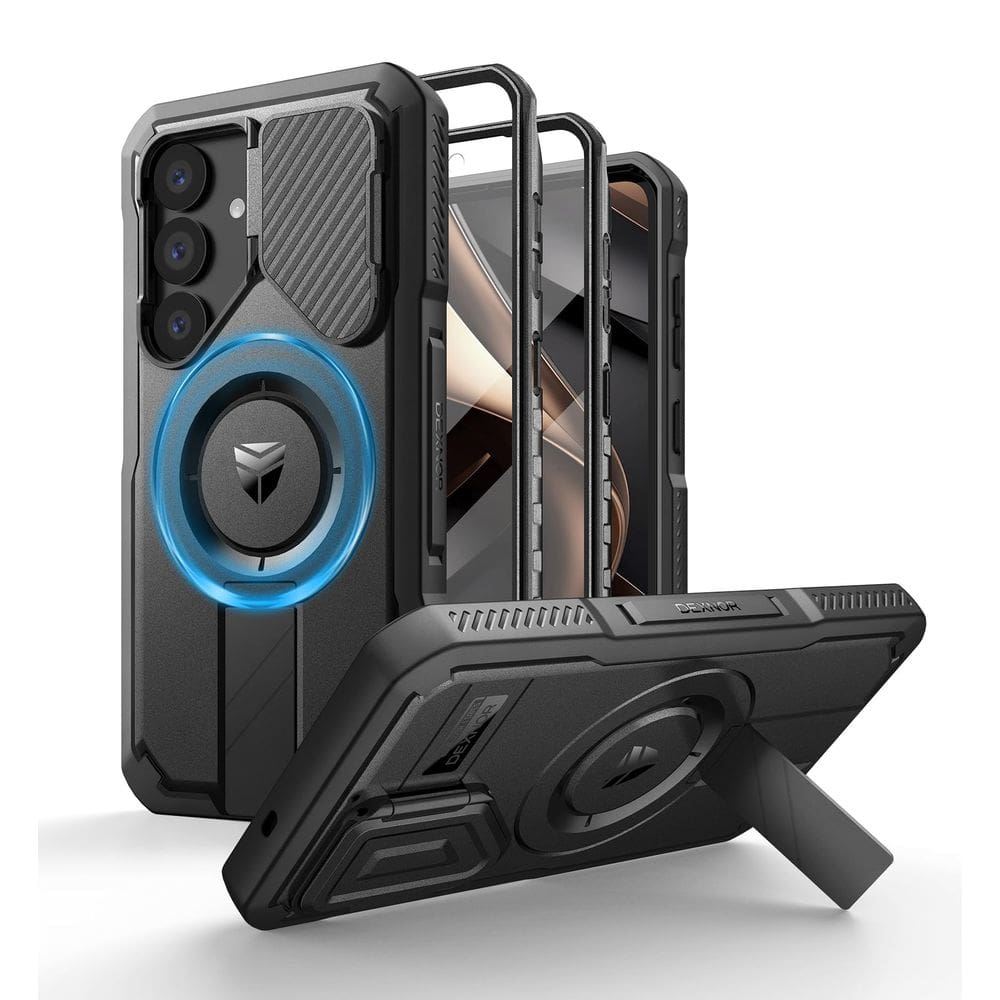 Capa Dexnor para Samsung Galaxy S25 com capa de câmera preta