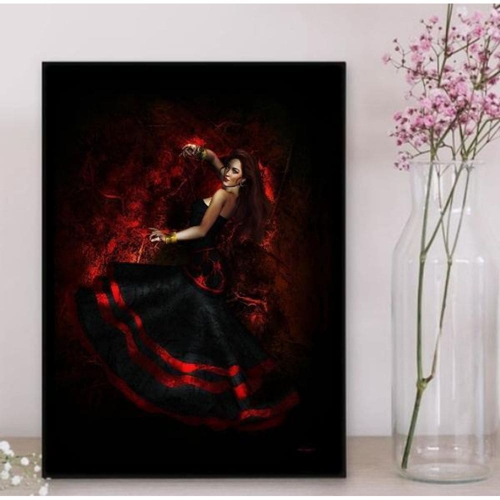 Quadro Maria Padilha Pombagira 45X34Cm Preta