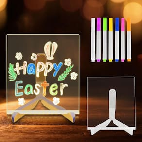 Quadro de notas LED Woyuson com 7 cores, acrílico iluminado