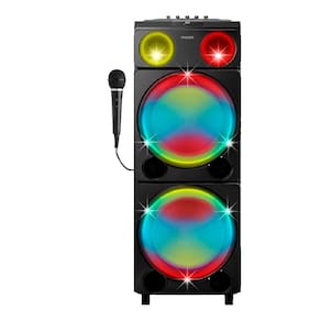 Caixa de Som Torre Philips TAX5509 BT LED TWS 2400w-1 Mic