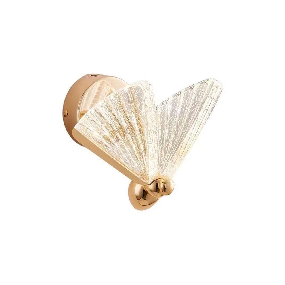 Arandela Borboleta Sindora Dcb03247 Led Dourada Bivolt