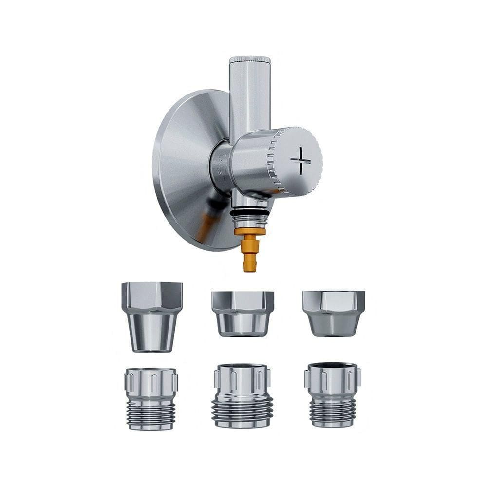 Adaptador Para Filtro Blukit 6 Em 1 Com Registro Integrado Cromado