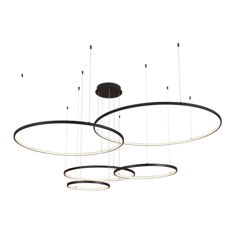 Lustre Pendente Sindora Qd05367 Preto Led Bivolt