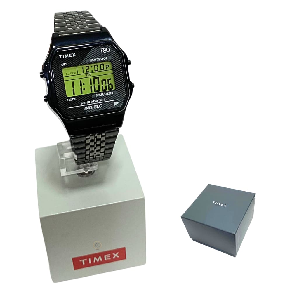 Relógio Timex Unissex Digital Vintage T 80 Preto TW2R79400