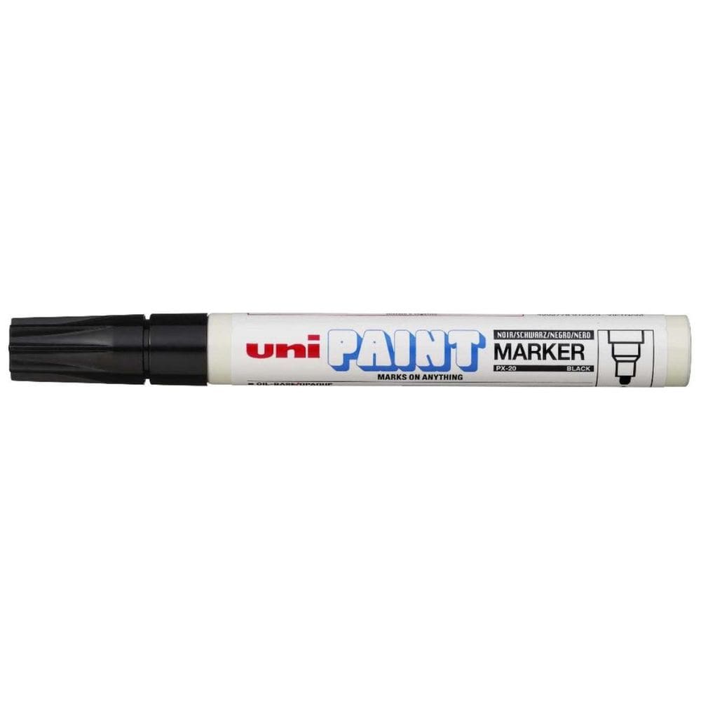 Caneta Permanente Uni Paint Px 20 Preta Industrial - Uniball